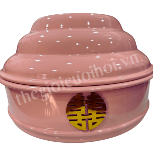 Thuê Mâm Cưới Trống Nhôm Màu Hồng