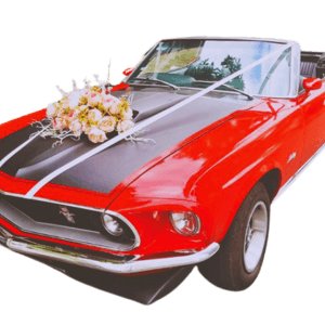 Xe cưới cổ mustang màu đỏ